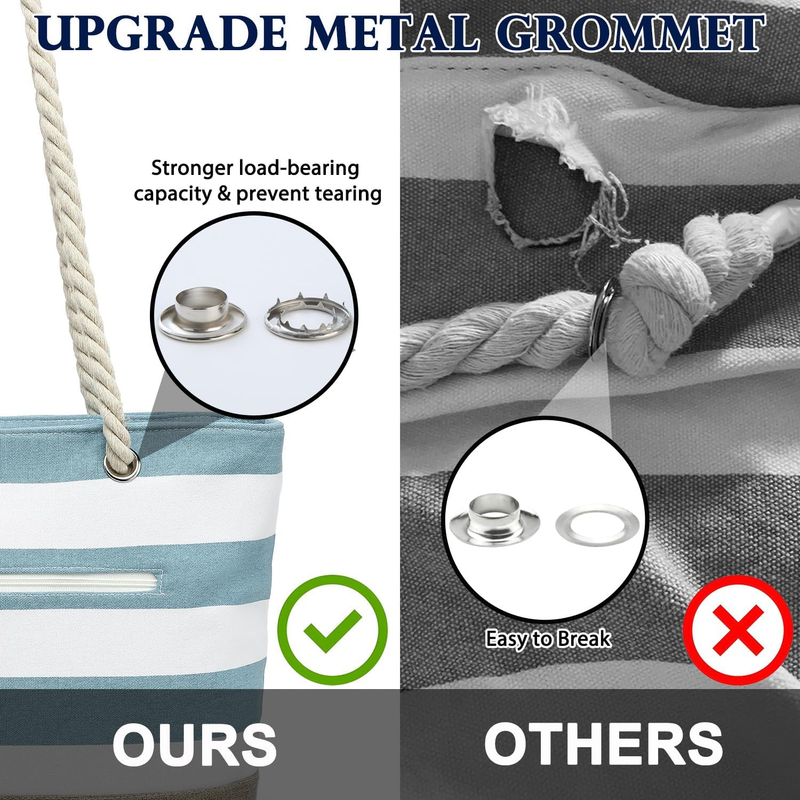 Beach Tote Bag Waterproof Pool Travel Canvas Bag for Women6
