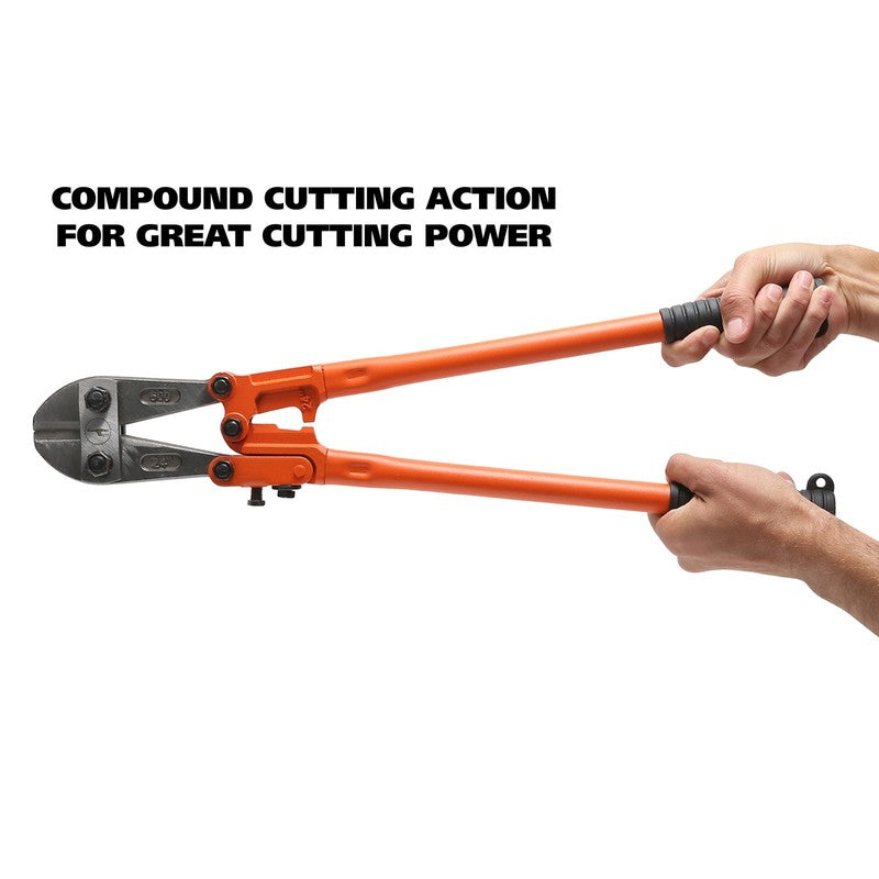 Steel Bolt Cutters, Orange, 24 Inch4