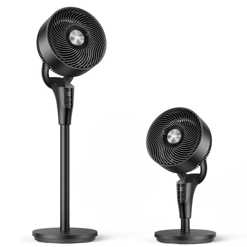 2 in 1 Pedestal Fan Quiet Standing Table Fan Remote 8 Speed Timer3