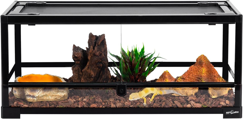 20 Gal Glass Reptile Terrarium Front Opening 30"x12"x12" Gecko Lizard Snake7