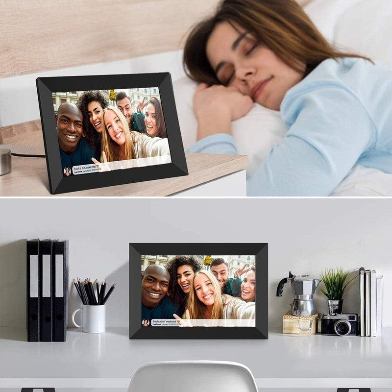 32GB FRAMEO 10.1 Inch Smart Wifi Digital Photo Frame 1280X800 IPS LCD Touch Scre8