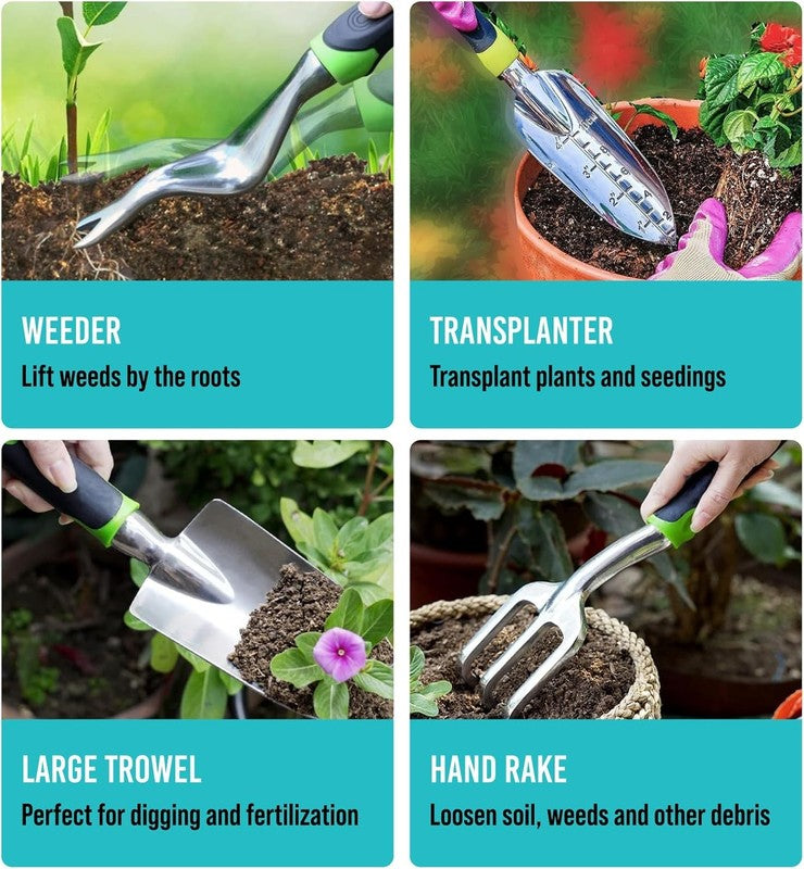 Durable 22-Piece Heavy Duty Gardening Tools Set for Men and Women2