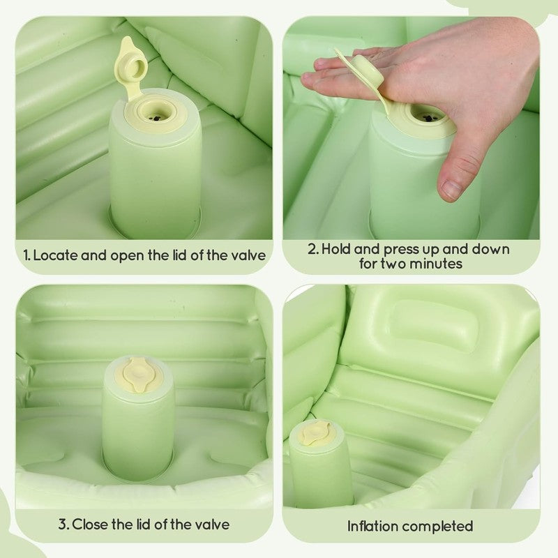 Inflatable Baby Bathtub – Portable Toddler Tub with Foldable Design4