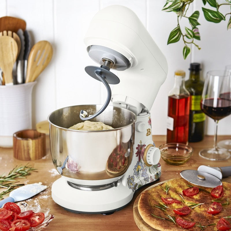 3.5 Qt Stand Mixer Wildflower White Icing w/ Flat Beater Dough Hook & Whisk8