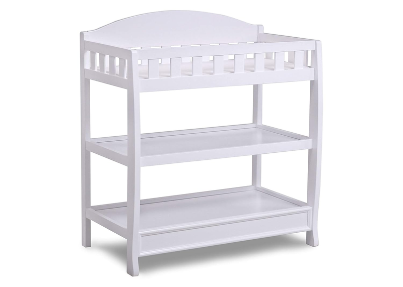 Infant Changing Table with Pad, White0