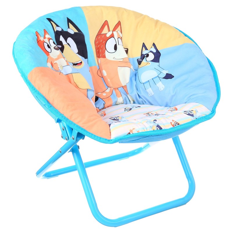Round Foldable Saucer Chair, Blue1