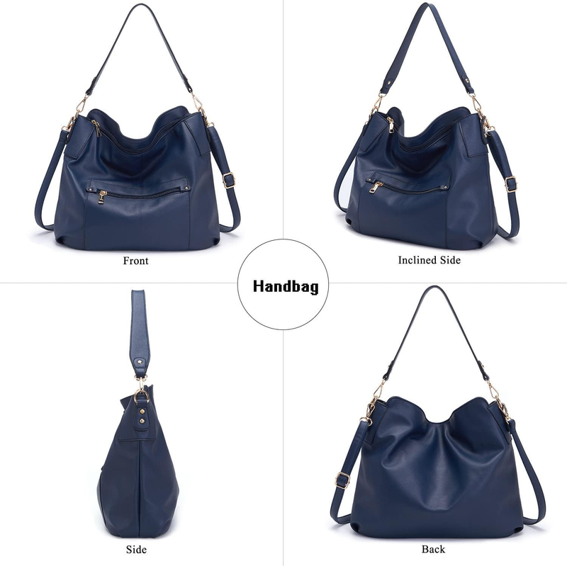 Women Large Crossbody Bag Shoulder Handbag Purse Wallet Set Hobo Tote3