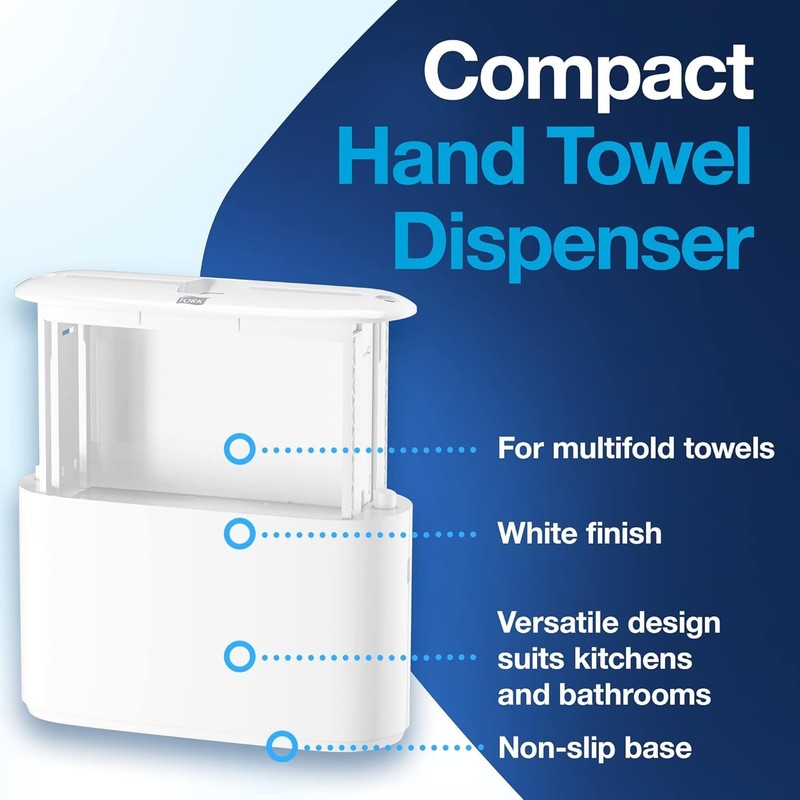 Xpress Paper Towel Dispenser White H2/H23 Multifold Compact Home & Commercial2