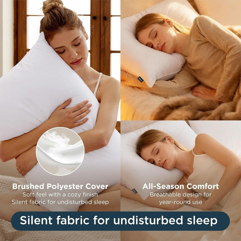 Pillows Queen Size Set of 2, Soft Fluffy Supportive for Sleeping2
