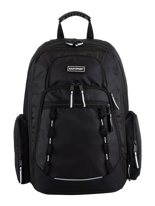 Unisex Diamond Expandable Recycled Backpack, Black0