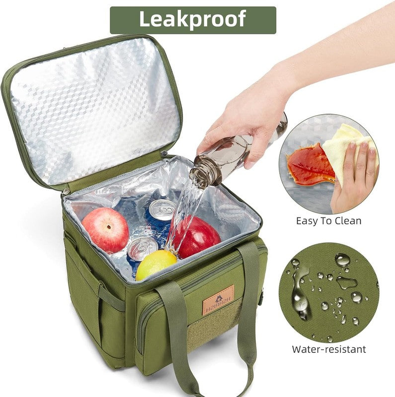Large Expandable Tactical Lunch Bag 16L/24 Cans Army Green6