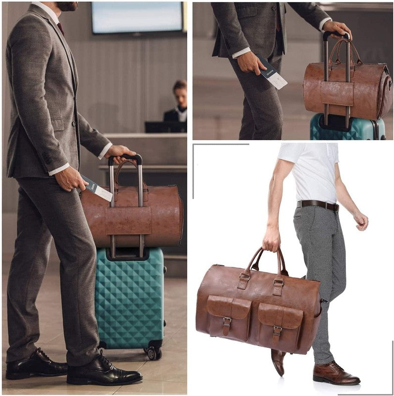 2in1 Garment Duffle Bag Hanging Suit Travel Carry On Business Men Women6