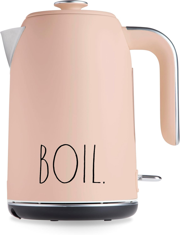 Electric Kettle 1.7L 1500W Stainless Steel Auto Shut Off Boil Dry Blush10