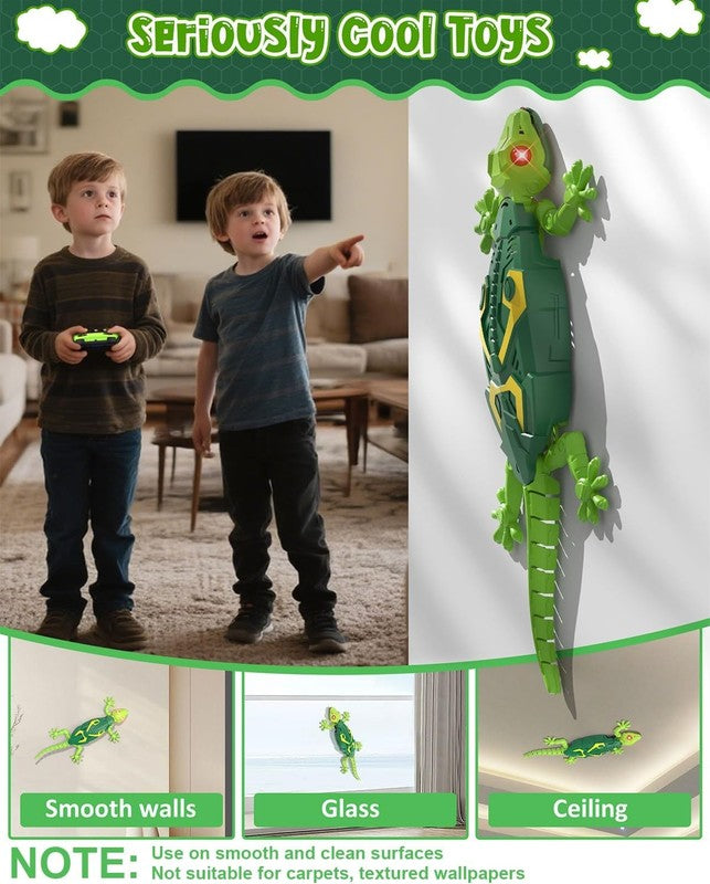 Wall Climbing Lizard,Wall Crawler Robot Gecko Remote Control,Floor Ceiling Crawl3