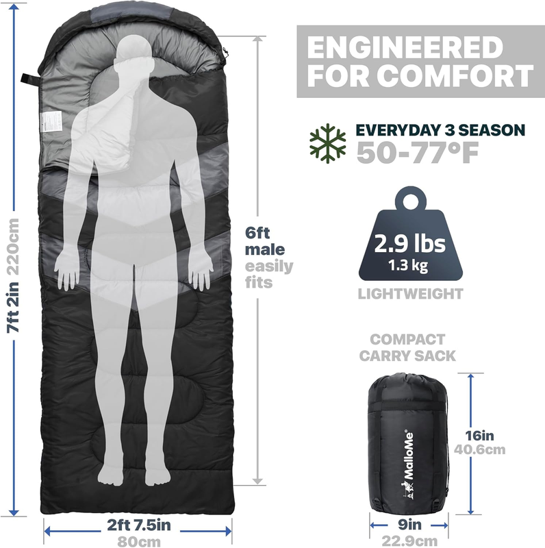 Sleeping Bag Cold Weather Adult Kids Warm Camping Gear Portable Hiking Sleep Bag1
