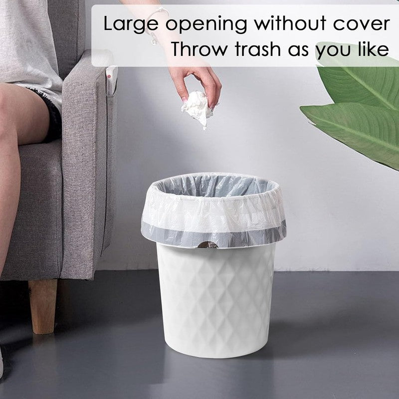 3 Pack 1.8 Gal Small Trash Cans – Slim Round Bins for Bathroom, Office, Home2