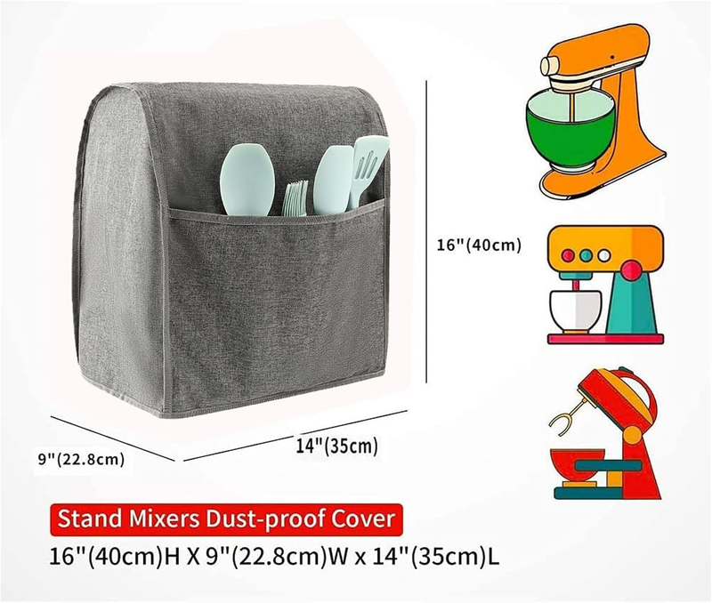 Stand Mixer Cover Fits KitchenAid 5 8 Qt w/ Pockets Dust Cover1