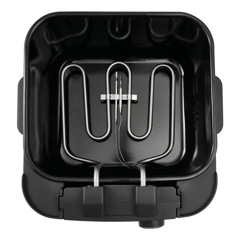 4L Electric Deep Fryer, Matte Black, Stainless Lid, 1800W5