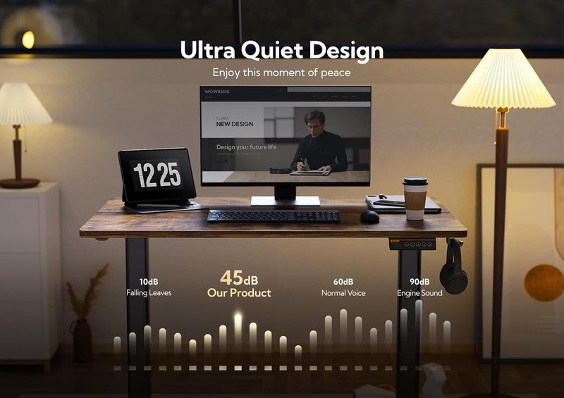 Electric Standing Desk, Adjustable Height Stand up Desk, 24X486
