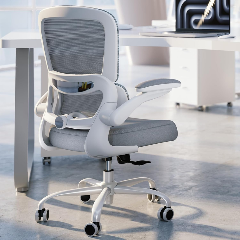 Ergonomic Office Chair Mesh Desk Chair Adjustable Executive Computer Chair White10