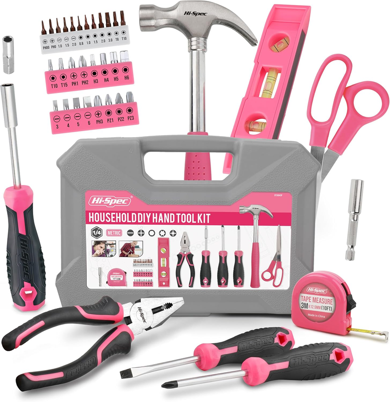 Tool Kit, General Household Hand Tool Set with Toolbox Storage Case, All In One 7
