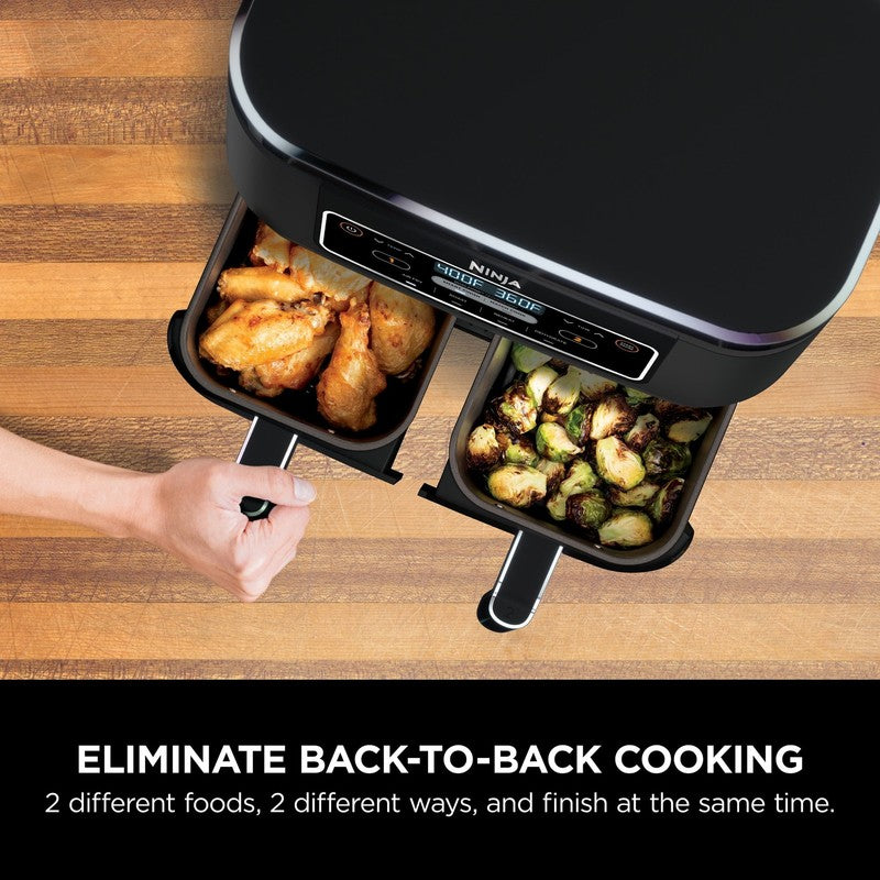 Foodi 4 in 1 Air Fryer 8Qt Dual Basket DualZone Smart Finish Black5