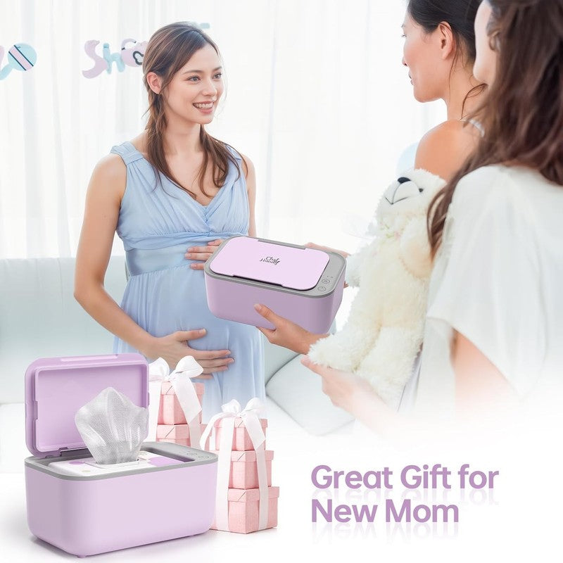 Wipe Warmer Adjustable Temp Silent Heating Large Capacity Purple8