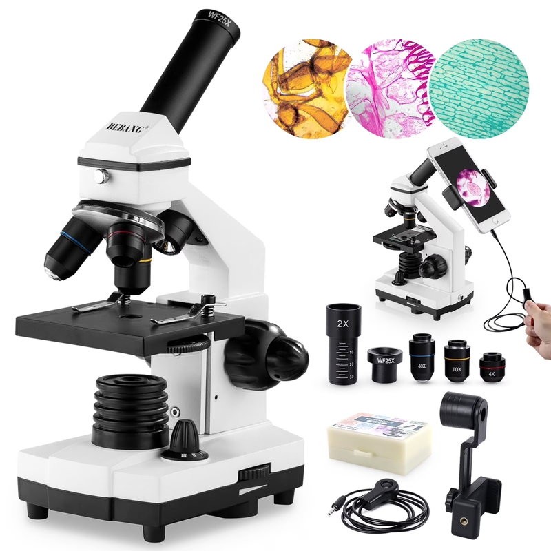 Biological Microscope 100X–2000X for Kids & Adults – High Power0