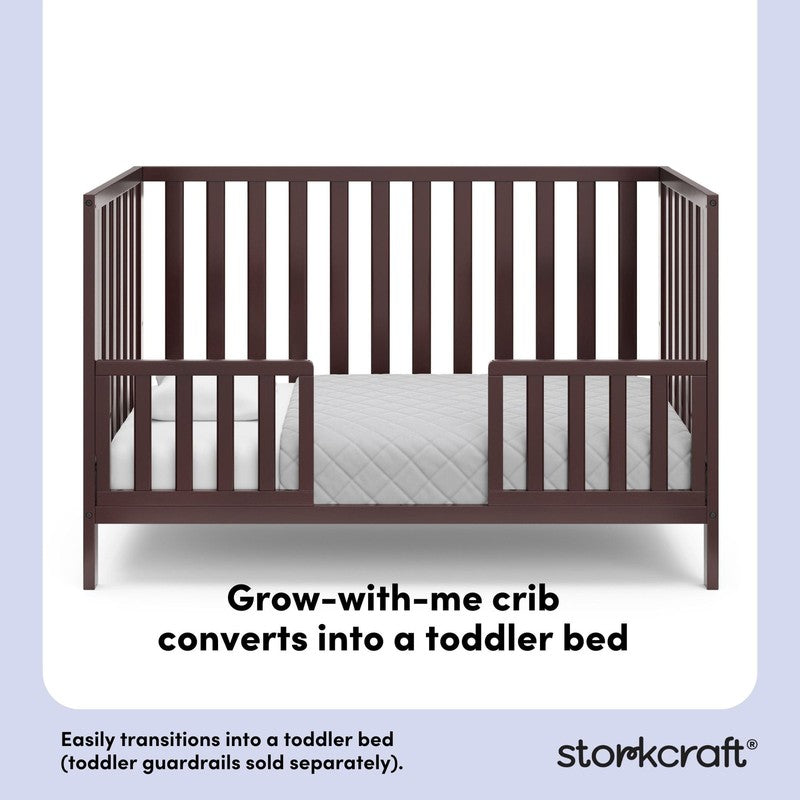 Sunset 4 In 1 Convertible Baby Crib, Espresso8