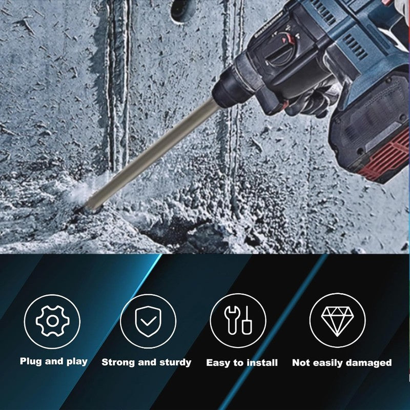 14" Pneumatic Hammer Chisel for Concrete & Tile - Flat Scraper 350mm3