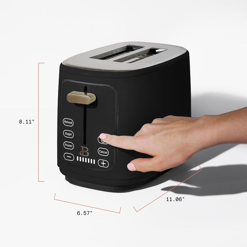 2 Slice Toaster with Touch Activated Display, Black Sesame by Drew Barrymore4
