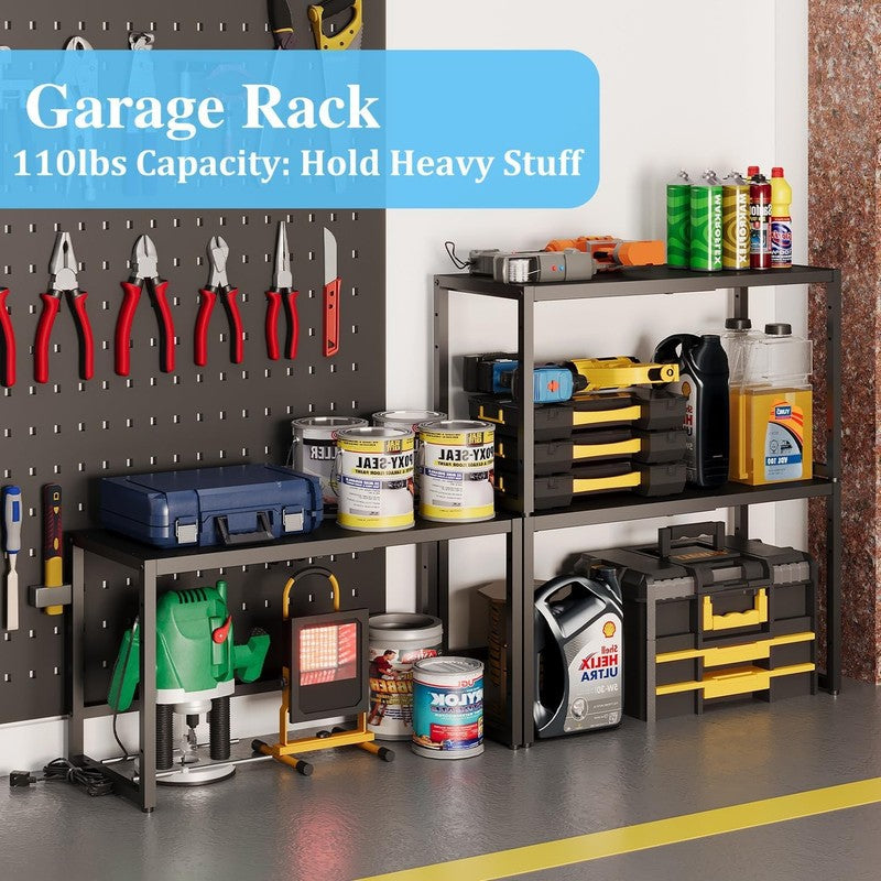Expandable Metal Storage Shelves Heavy Duty 110lb Adjustable Kitchen Rack6