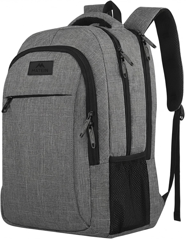 Travel Laptop Backpack Anti Theft Water Resistant 15.6" Computer Bag Grey10