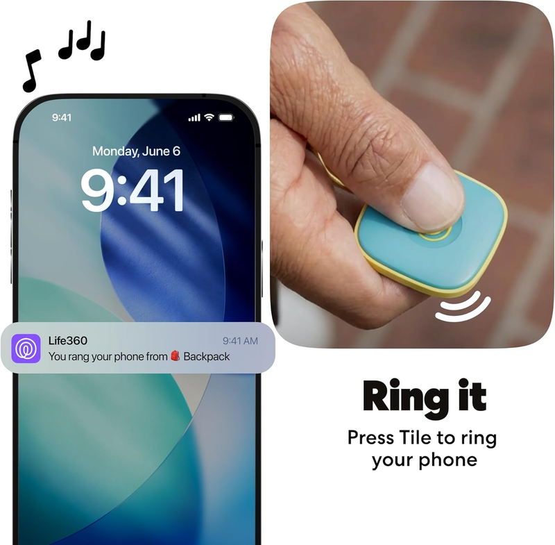 Tile Bluetooth Tracker Key Finder Item Locator Phone Finder Aqua Lemon4