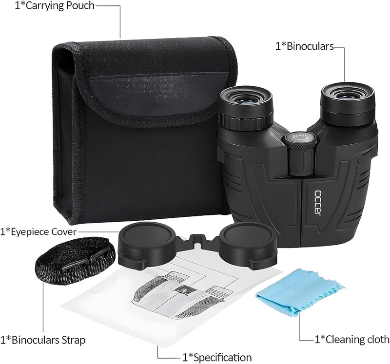 12x25 Compact Binoculars Waterproof High Power Bird Watching Travel6