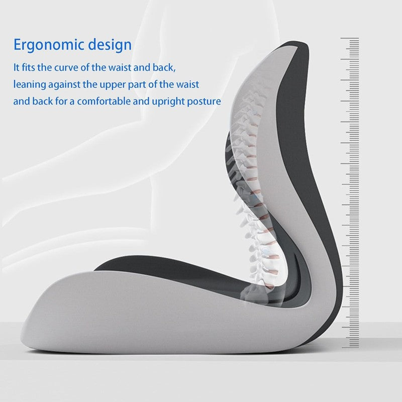 L Shaped Seat Cushion for Long Sitting,Memory Foam Ergonomic Back Support Drivin4