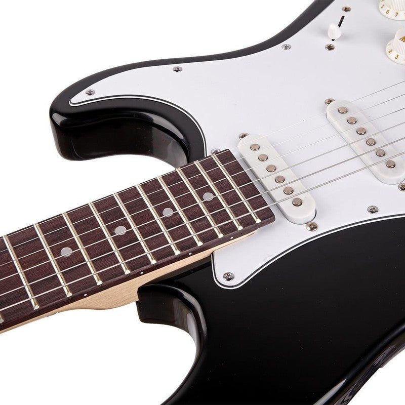 6 String 39" Electric Guitar with Bag for Beginners, Monochrome5
