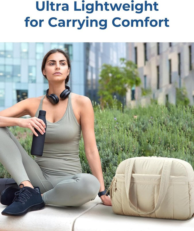 Gym Bag for Women, Duffle Bag for Travel with Wet Pocket, Lightweight Carry on W7