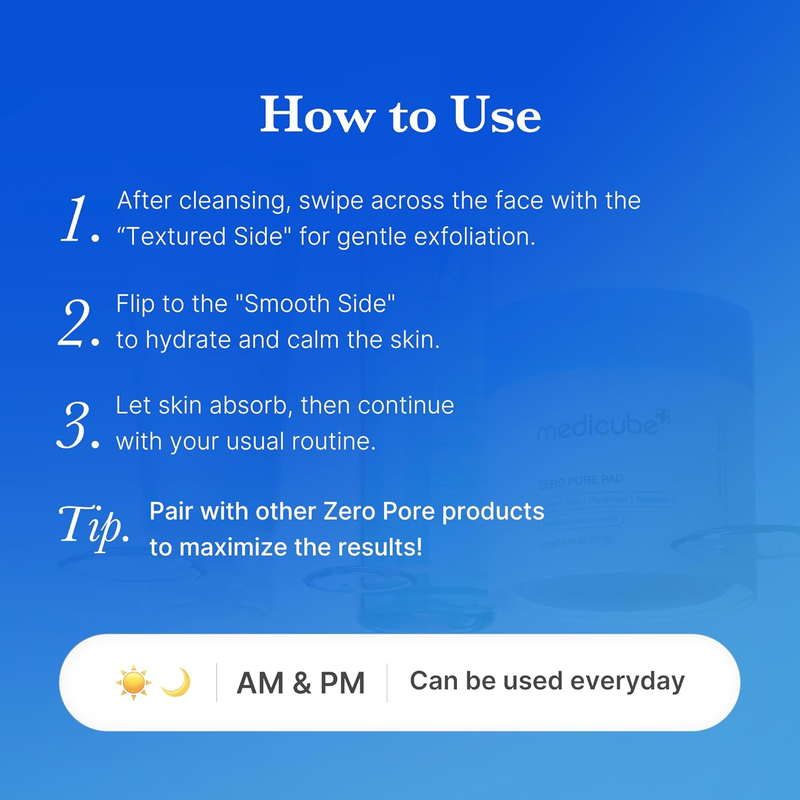 Zero Pore Pad 2.0 Toner Pads AHA BHA Exfoliating Korean Skin Care 706