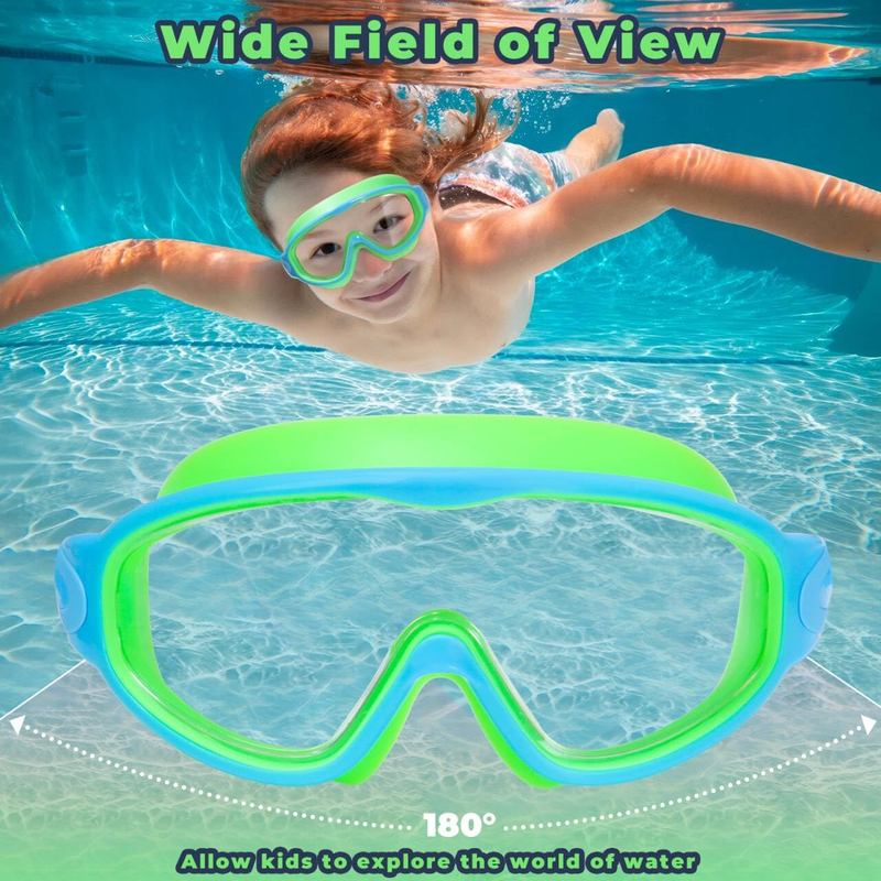 Kids Swim Goggles 2 Pack Anti Fog UV Protection Pool Swimming Goggles6