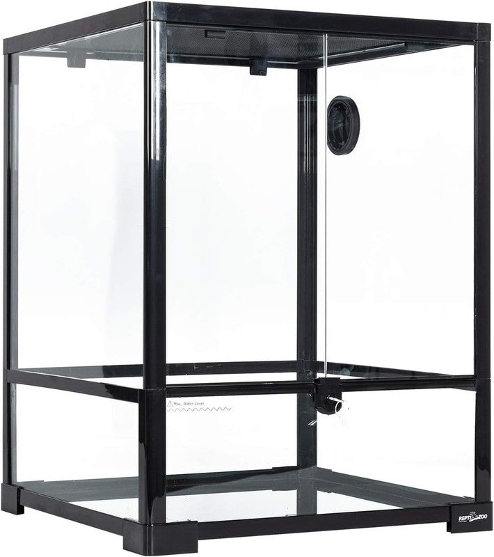 30 Gal Reptile Glass Terrarium Front Opening Double Door Screen Vent 18x18x247