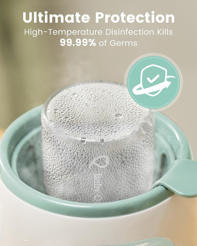 8-in-1 Fast Baby Bottle Warmer w/ Timer, Defrost, Sterilize, Food Heater Green7