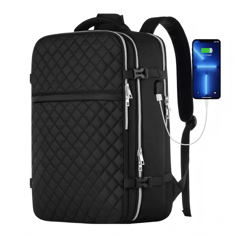 Travel Backpack for Women and Men, 40L Flight Approved Carry on Bag, Water Resis0