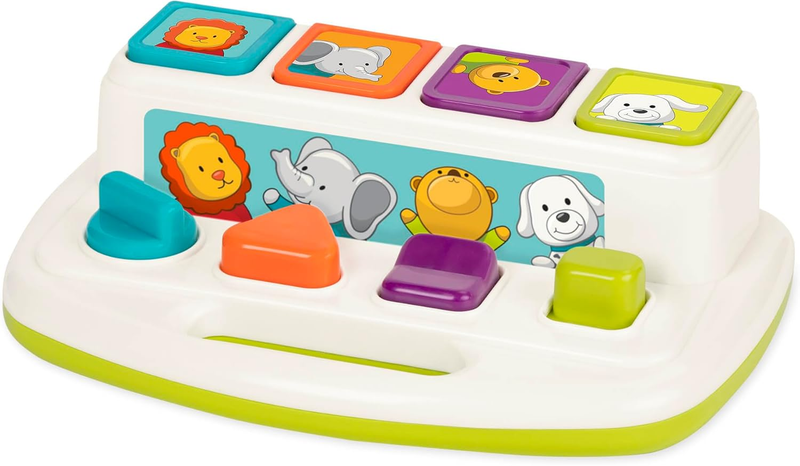 Pop Up Pals Cause and Effect Developmental Toy Color Sorting Buttons 18+ Months9