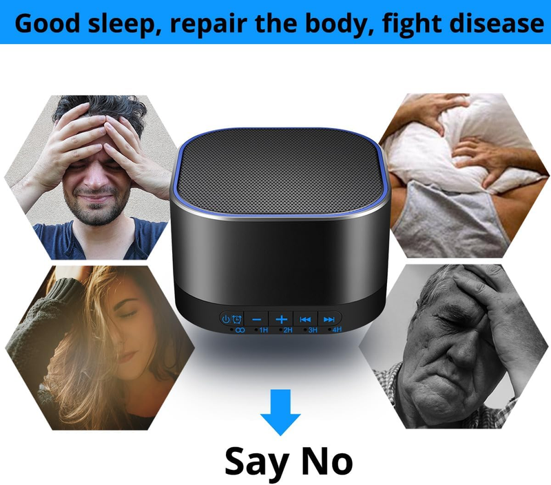 White Noise Machine with 20 Non Looping Natural Soothing Sounds Memory Function 3