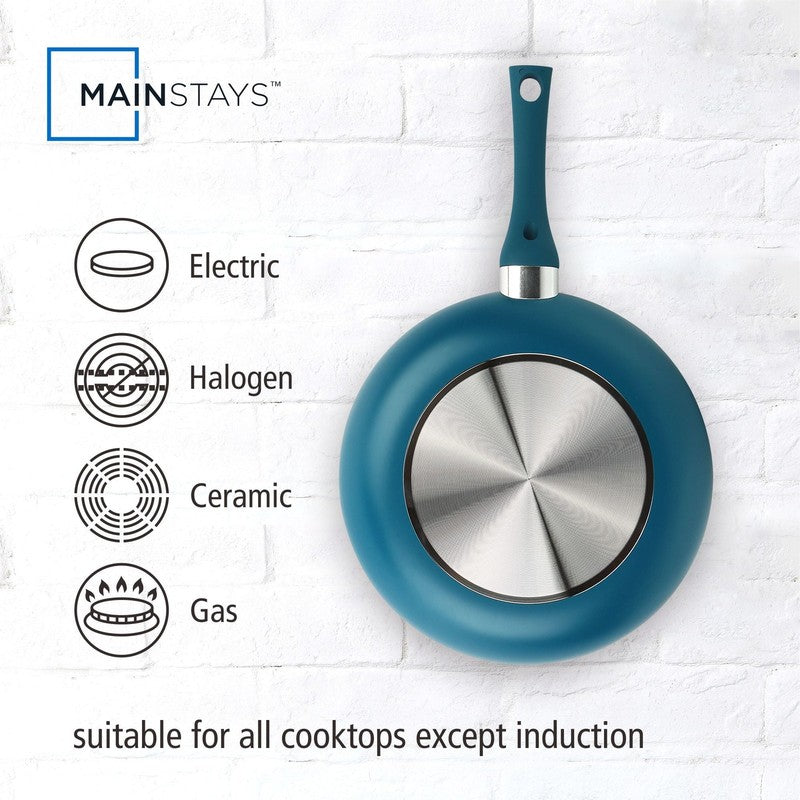 12 Piece Ceramic Nonstick Aluminum Pots and Pans Cookware Set, Blue3