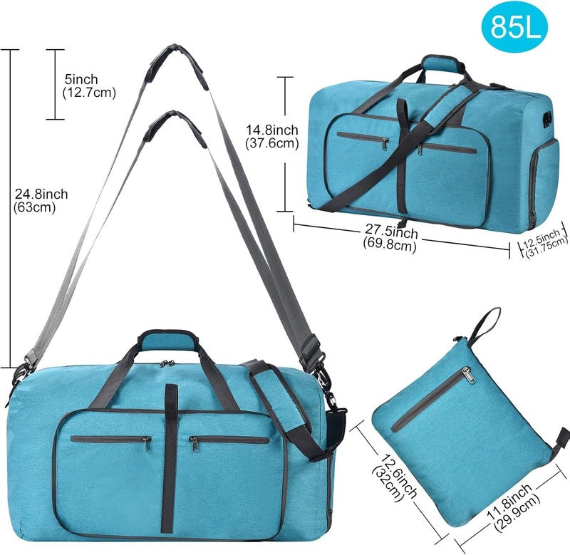 Duffle Bag Shoes Compartment Foldable Travel Waterproof Adjustable Strap Men2