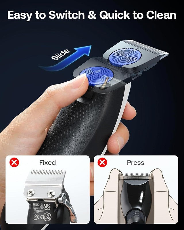 Cordless 2-in-1 Hair Clippers & Trimmer Kit with 8 Guards for Men4
