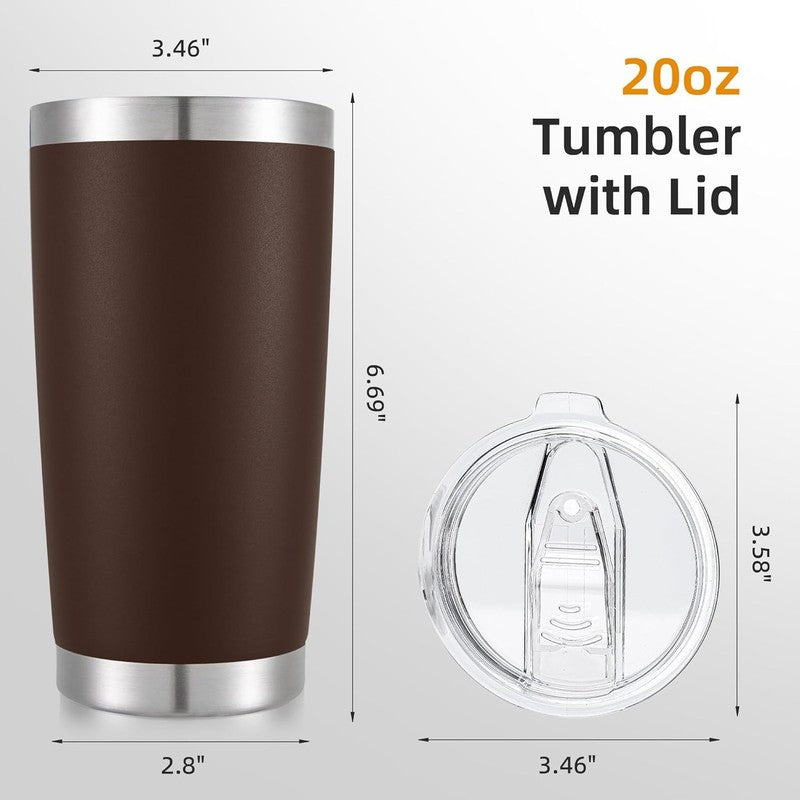 20oz Stainless Steel Tumbler 12 Pack Vacuum Insulated Coffee Cups4
