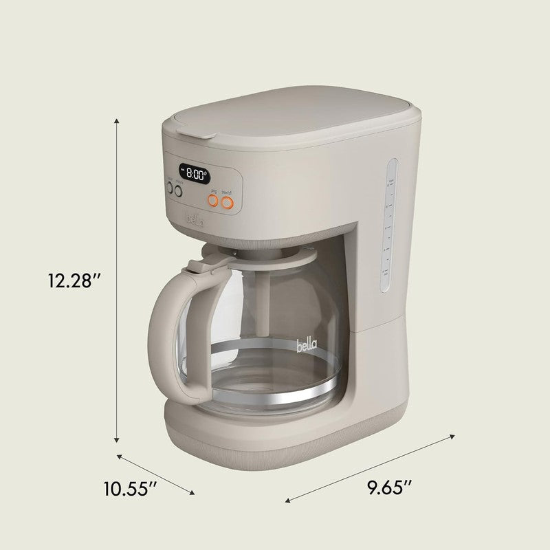 12 Cup Programmable Coffee Maker LCD Auto Shutoff 900W Oatmilk7